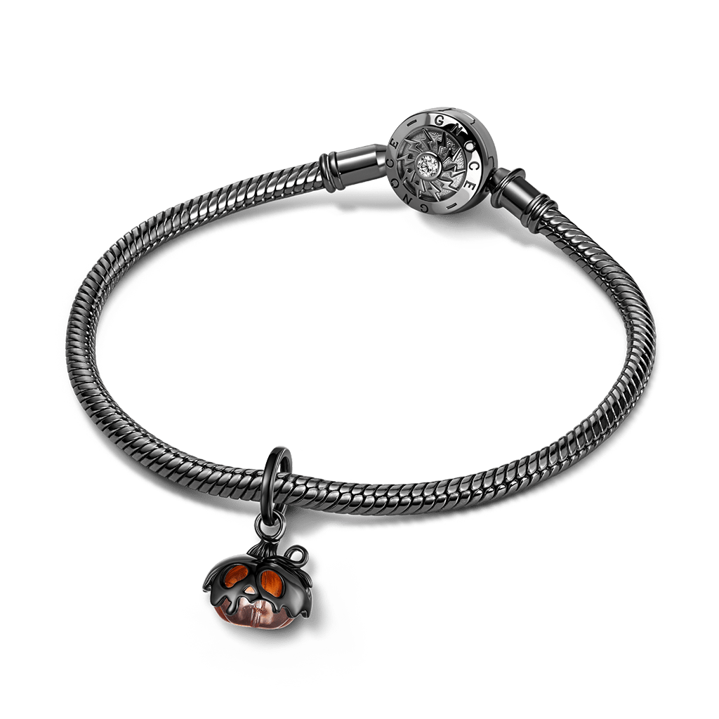 Gnoce Halloween Skull Pumpkin Pendant Dangle Charm_3