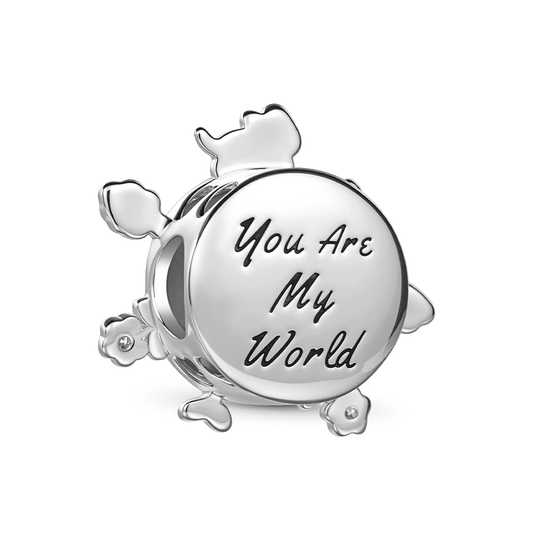 Gnoce "You are my world" Cat Earth Charm_5