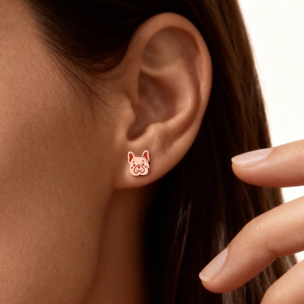 Gnoce Bulldog Stud Earrings_2