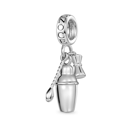 Gnoce Cocktail Shaker Suit Pendant Dangle Charm_1