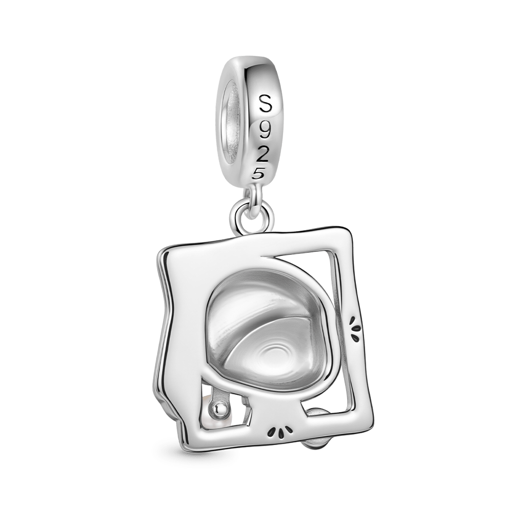 Gnoce Oil Painting Girl Pendant Dangle Charm_5