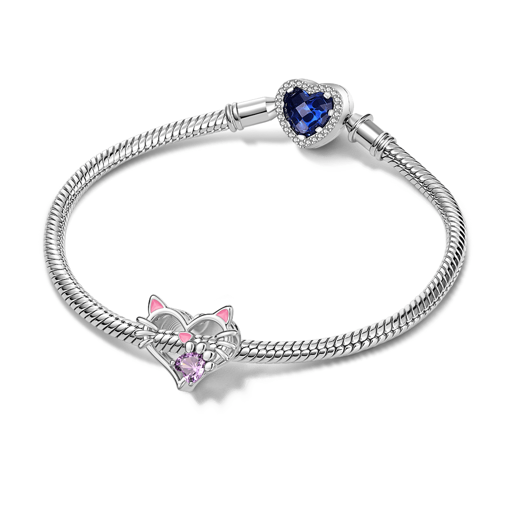 Gnoce Engravable Pet Cat Birthstone Charm_3