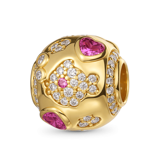 Gnoce Sparkling Fish with Pink Hearts Charm_1