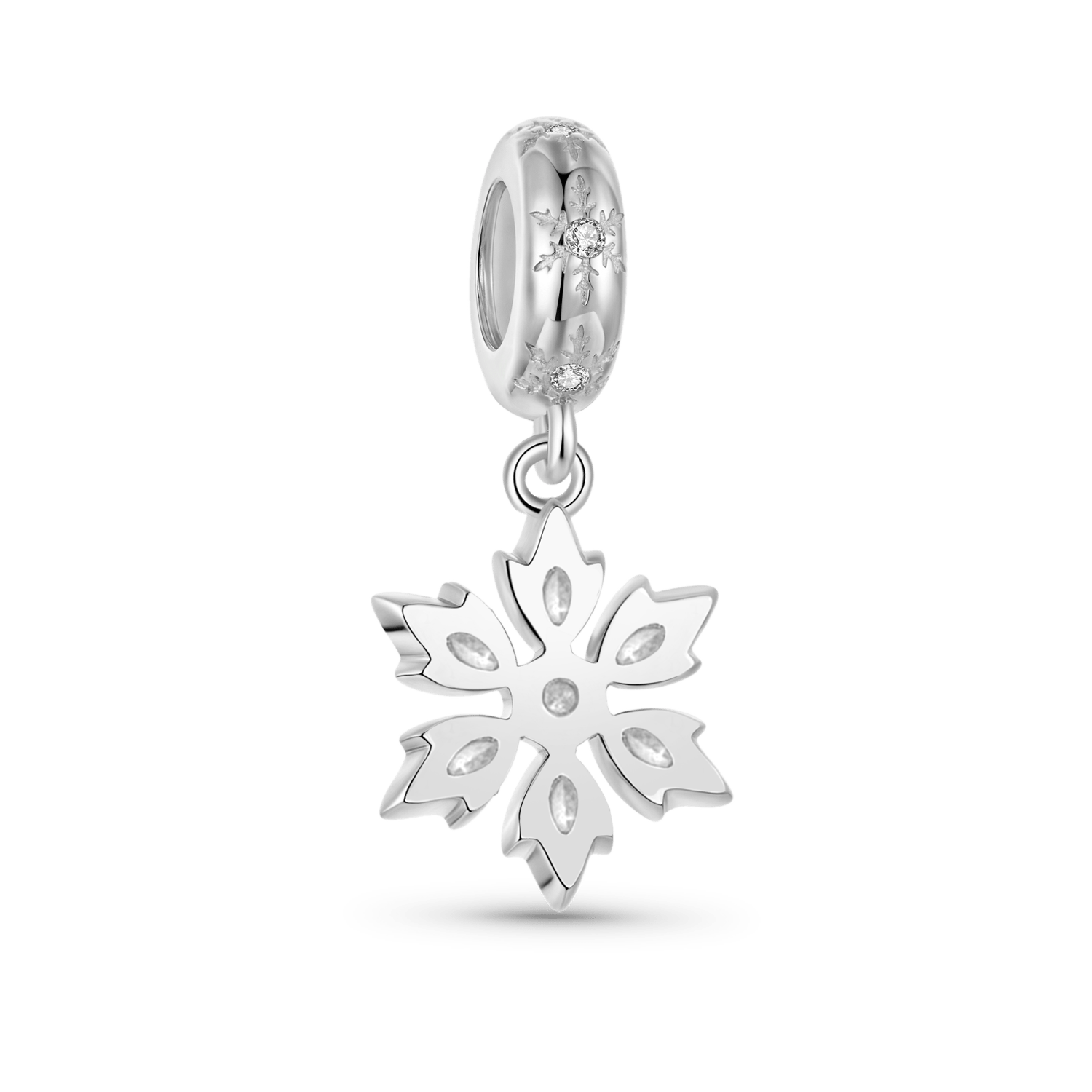 Gnoce Sparkling Snowflake Stopper Pendant_5