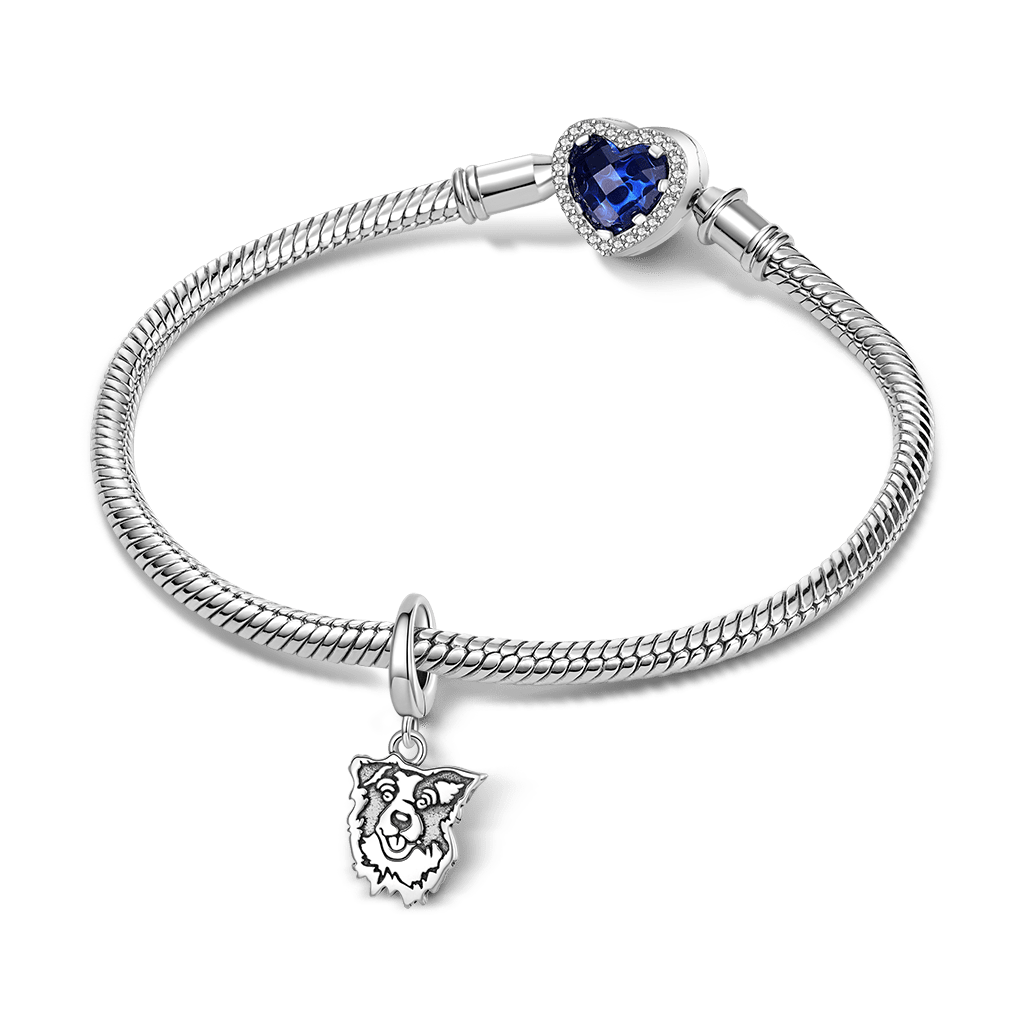 Gnoce Border Collie Dog Clasp Clusters Charm_3