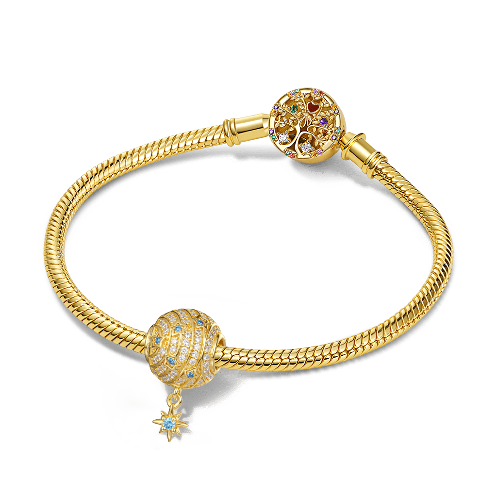 Gnoce Sparkling Starry Night with Star Dangle Charm_3