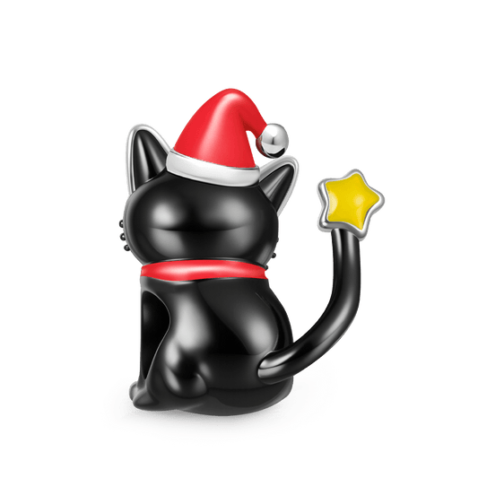 Gnoce Christmas Black Cat Glow-in-the-Dark Charm_6
