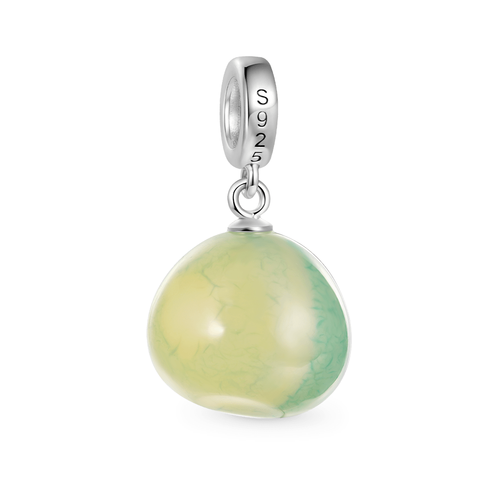 Gnoce Pastel Green Pet Stone Pendant Dangle Charm_5