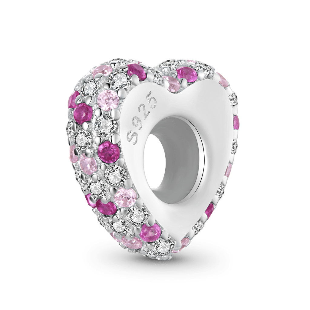 Gnoce Sparkling Pink Heart Stopper Charm_5