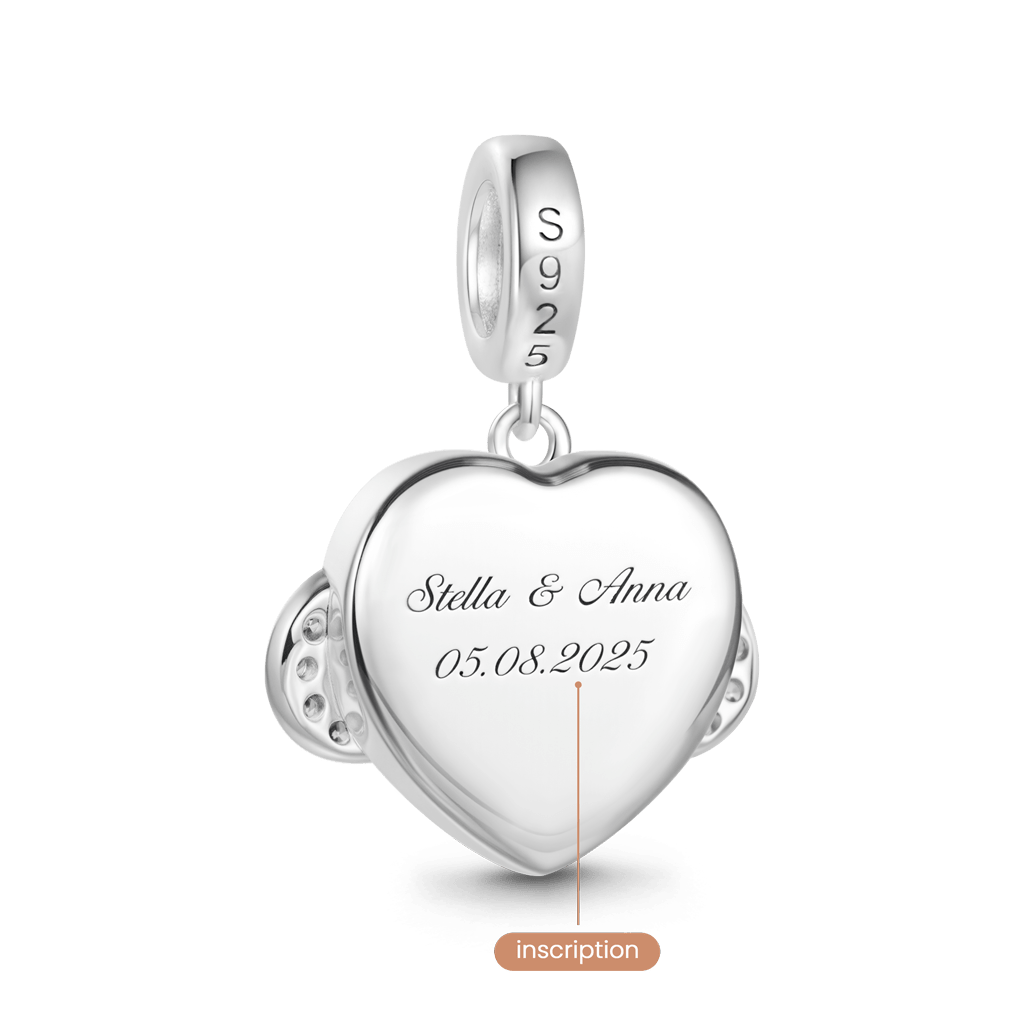 Gnoce Engravable Infinite Love Pendant Dangle Charm_5