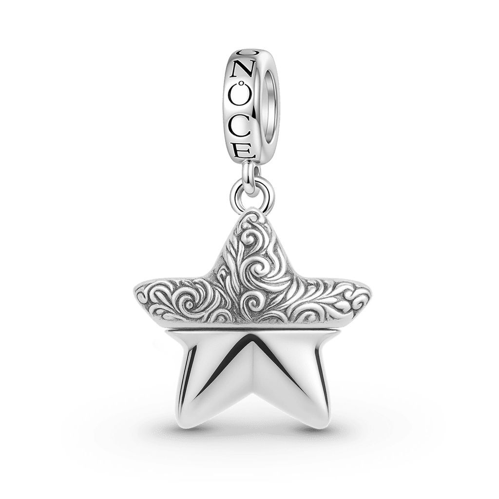 Gnoce Custom Openable Star Birthstone Pendant Dangle Charm_2