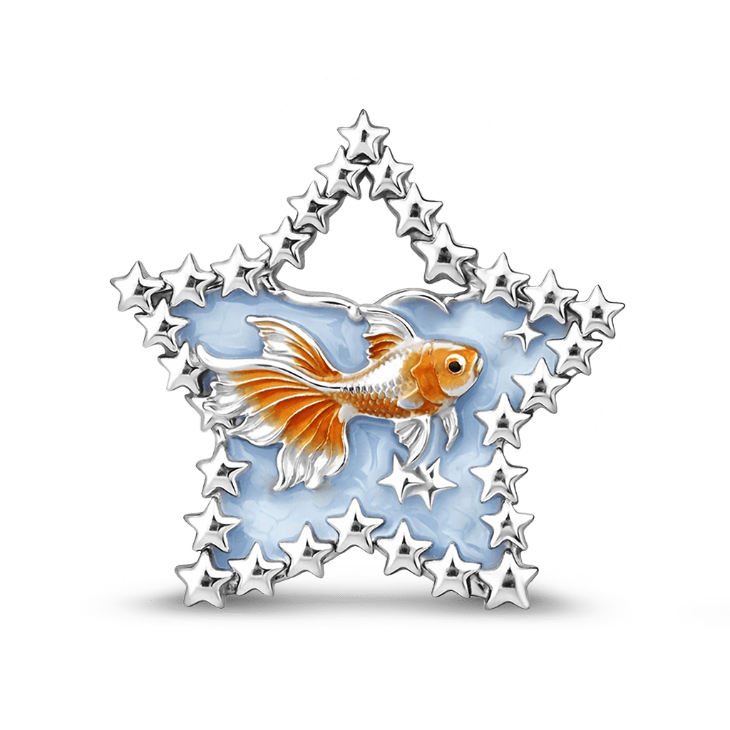 Gnoce Glow-in-the-Dark Dreamy Goldfish Star Charm_1