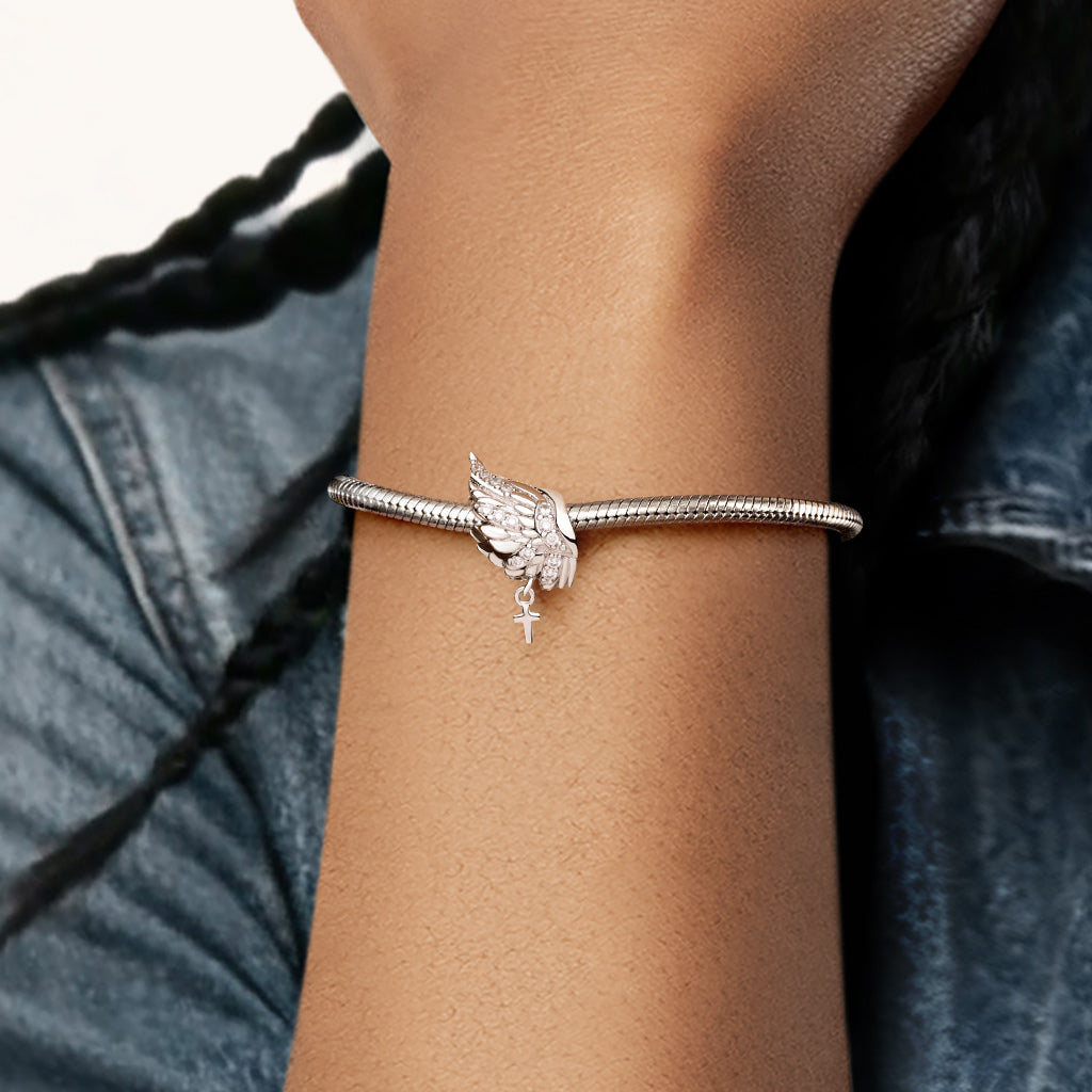 Gnoce Angel Wing with Cross Charm_2