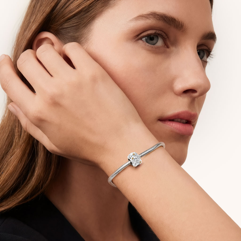 Gnoce Cherry Blossom Easter Egg Birthstone Charm_4