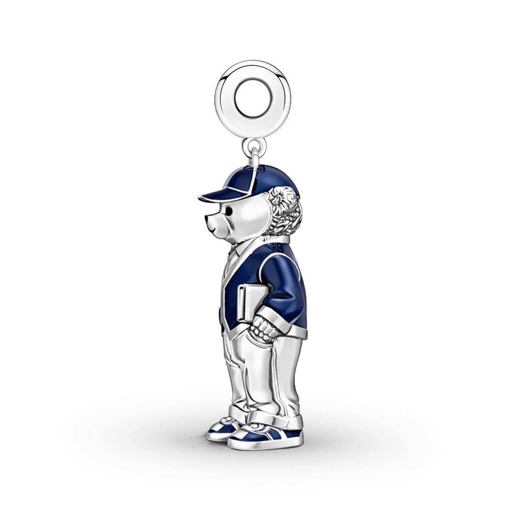Gnoce School Uniform Boy Bear Pendant Dangle Charm_5