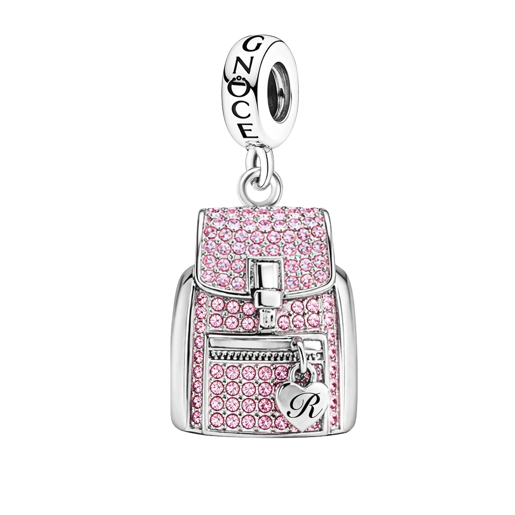 Gnoce Engravable Schoolbag Pendant Dangle Charm_1