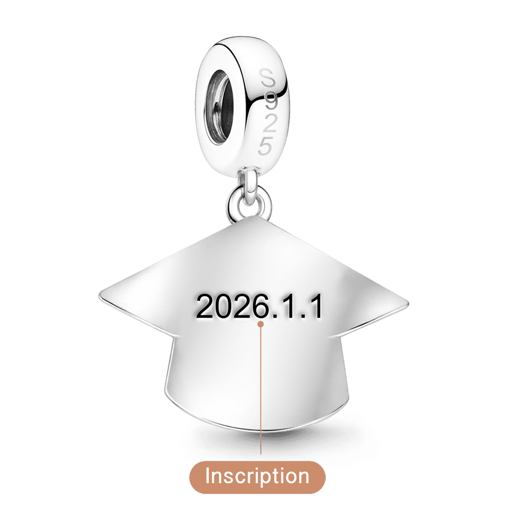 Gnoce Graduation Cap Customizable Pendant Dangle Charm_5