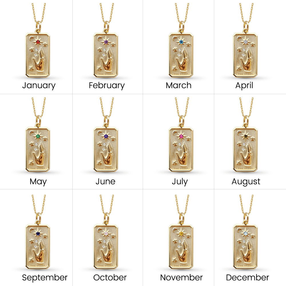 Gnoce The Sun Tarot Card Pendant Necklace_5