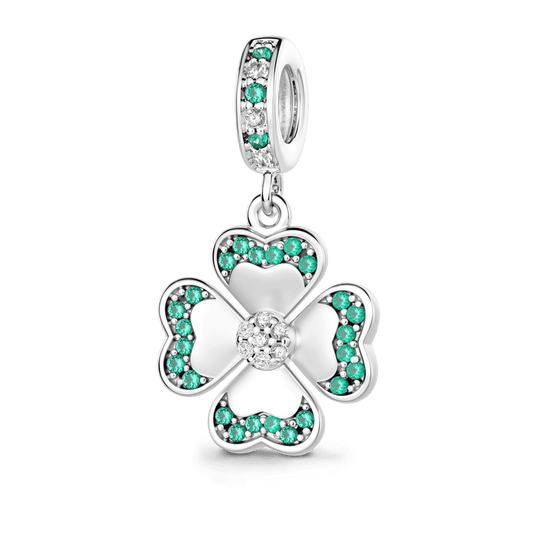 Gnoce Lucky Four-leaf Clover Pendant Dangle Charm_1