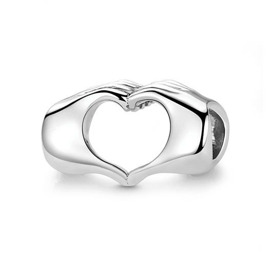 Gnoce Forever in Our Hearts Charm Platinum-plated Silver Blend_1