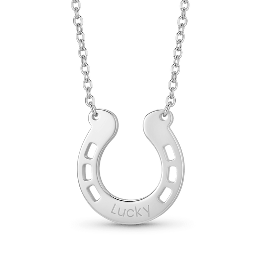 Gnoce Personalized Engravable Horseshoe Necklace_1