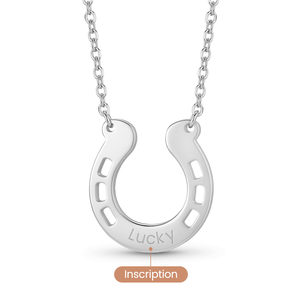 Gnoce Personalized Engravable Horseshoe Necklace_7