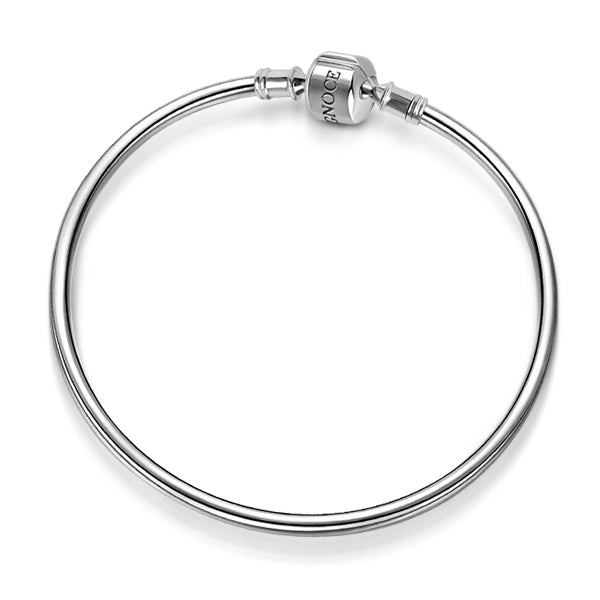 Gnoce "You Are Amazing"Classic Bangle fit for Pandora charms 925 sterling silver bangle bracelet_2