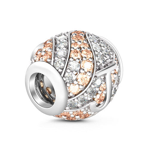 Gnoce “Letter J with Special Meaning for Special Person ”Made of 925 Sterling Silver Champagne & Clear  CZ Letter J Charm_2