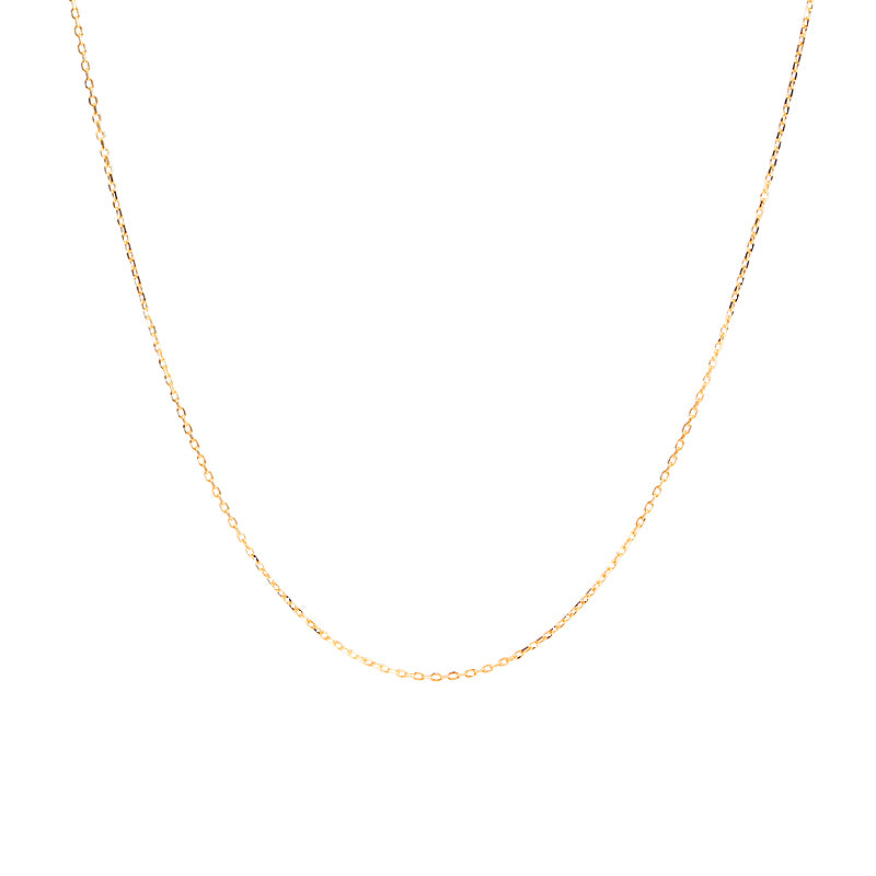 Gnoce "Sweety Love" 925 Sterling Silver Gold/Rose Gold Plating Can Adding A Pendant or Charm Gold Rolo Chain Neckalce_3