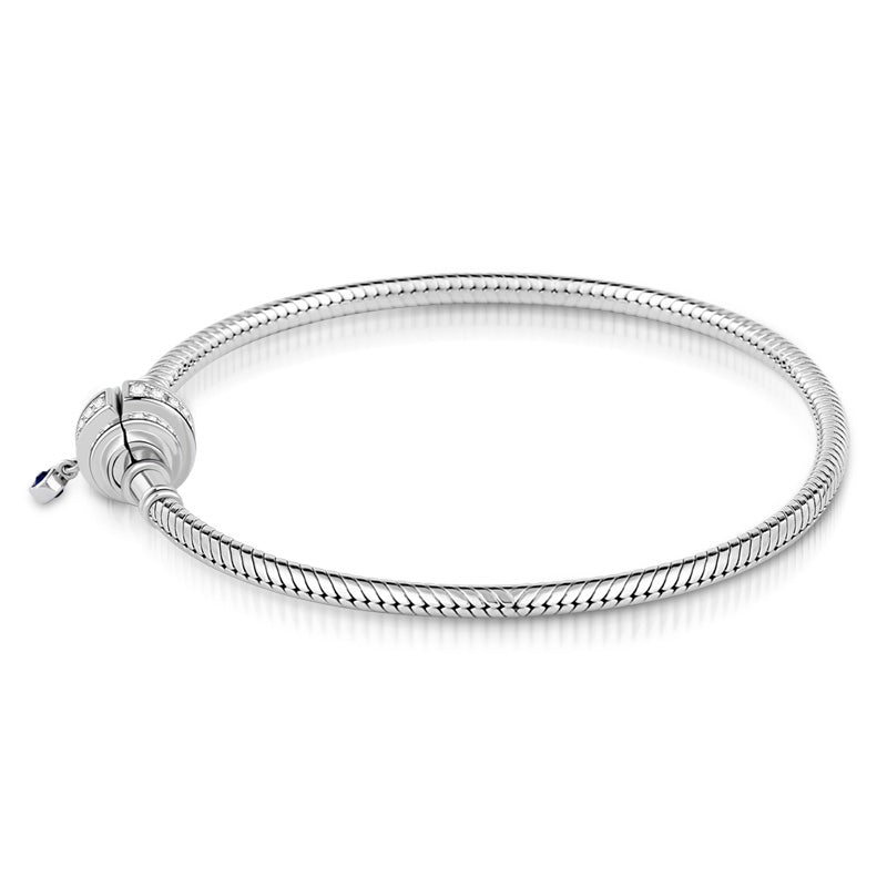 Gnoce "Love You Till Death" Birthstone Personalized Bracelet Sterling Silver With Cz_2