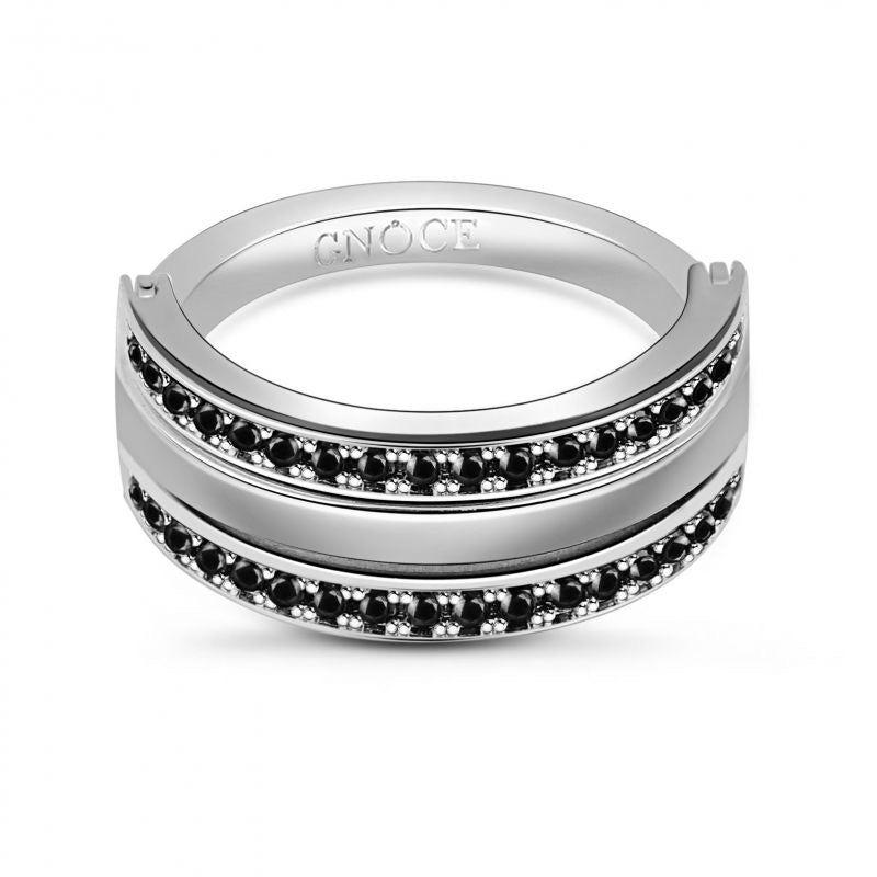 Gnoce "Life With You" 925 Sterling Silver Ring with CZ Stones inlaid_2