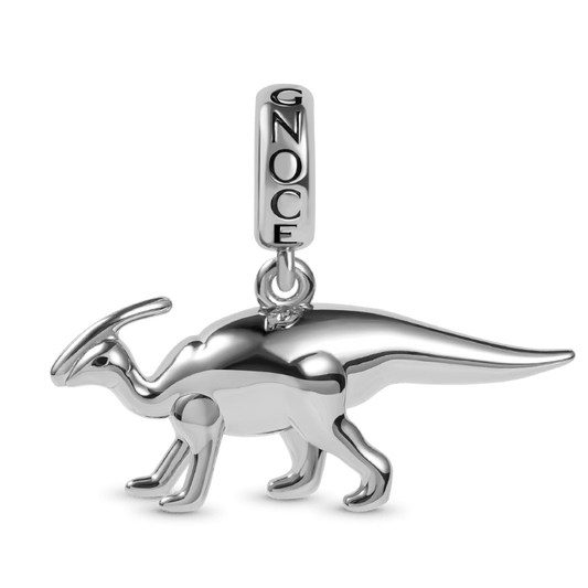 3 Colors Parasaurolophus Pendant Dangle Dinosaur Charm Sterling Silver /18K Gold /18K Rose Gold Plated for Dragon Lovers_1