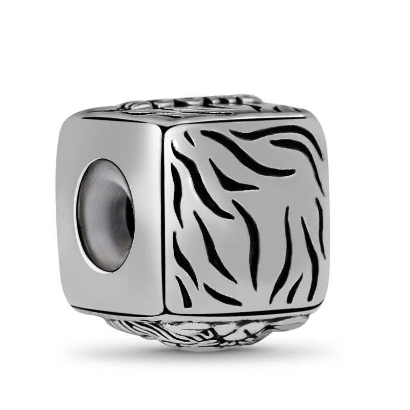 Tiger Men's Vintage Bead S925 Sterling Silver with Gift Copper Black Leather Men's Bracelet Jewelry for Men_3