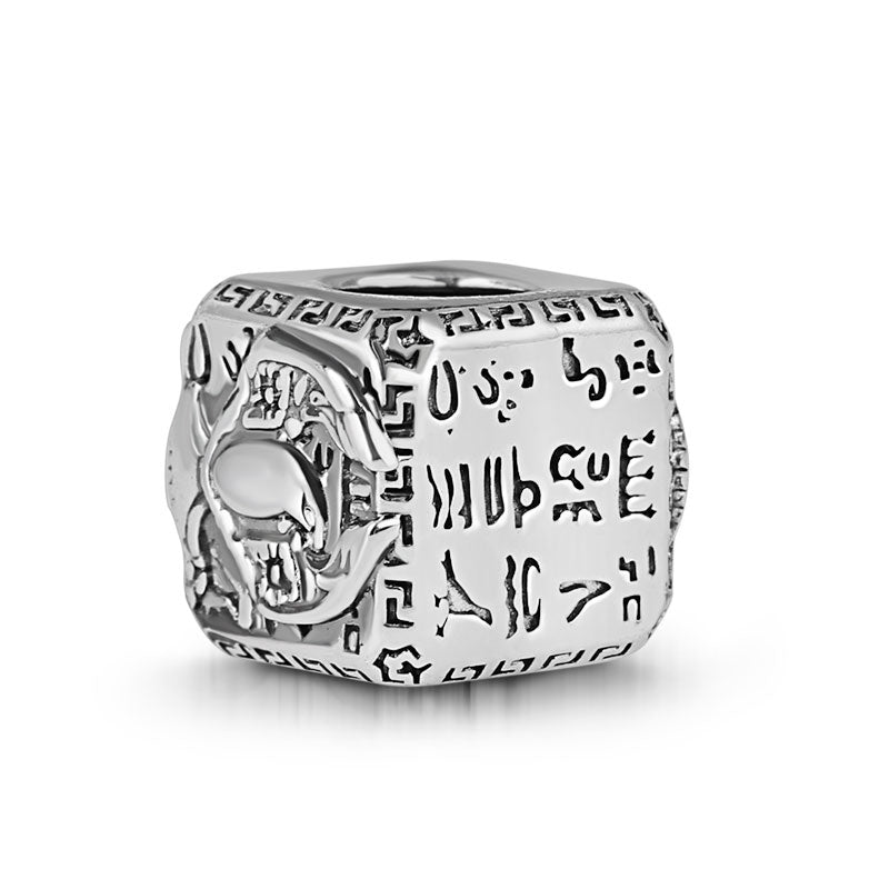 Eagle Men's Vintage Bead S925 Sterling Silver with Gift Copper Black Leather Men's Bracelet Jewelry for Men_3