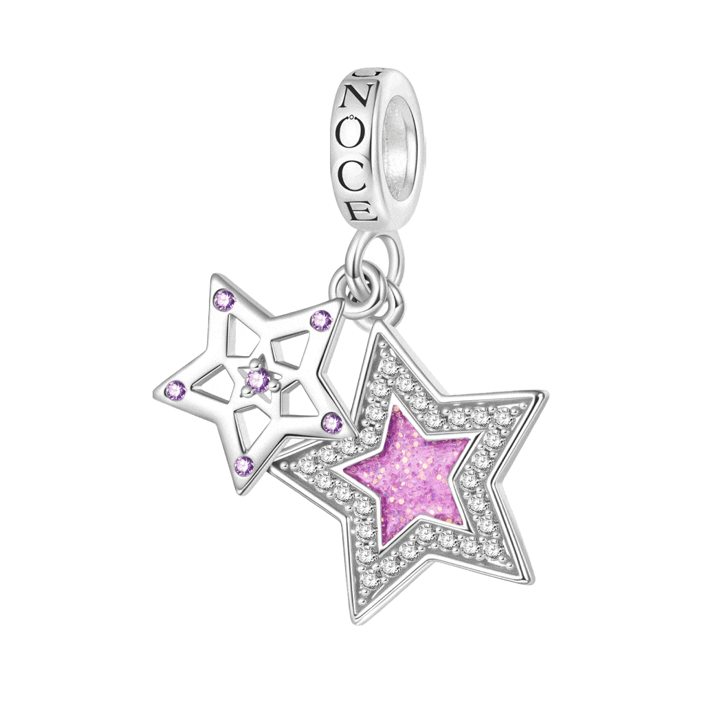 Colgante Estrella Purpurina