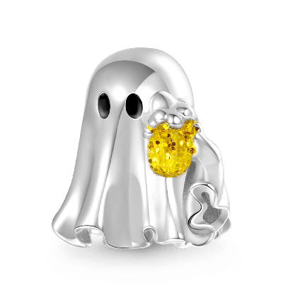 Colgante Fantasma Bebiendo Cerveza