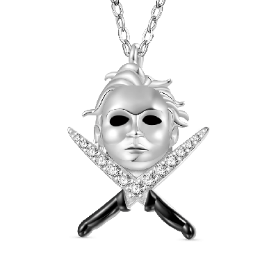 Collar Michael Myers y Cuchillo