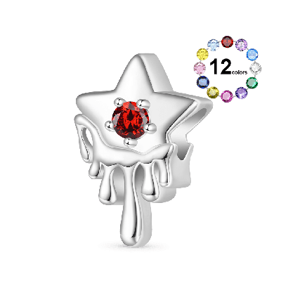 Melted Five-pointed Star Charm