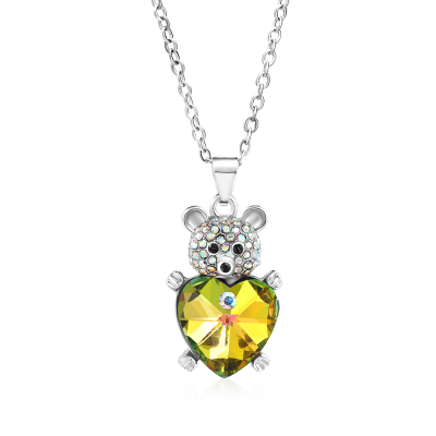 Collar Corazón Abrazo de Oso