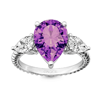 Anillo de Cuerda Torcida de Tres Piedras