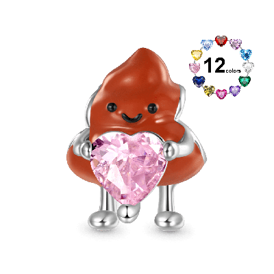 Charm de Corazón con Excremento